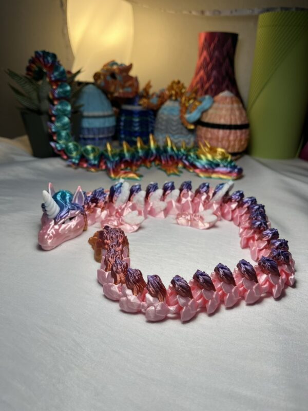 3D Printed Rainbow Unicorn Dragon Toy! 🌈🦄🐉 / 3D Trükitud Vikerkaare Ükssarv-Lohe Mänguasi! 🌈🦄🐉