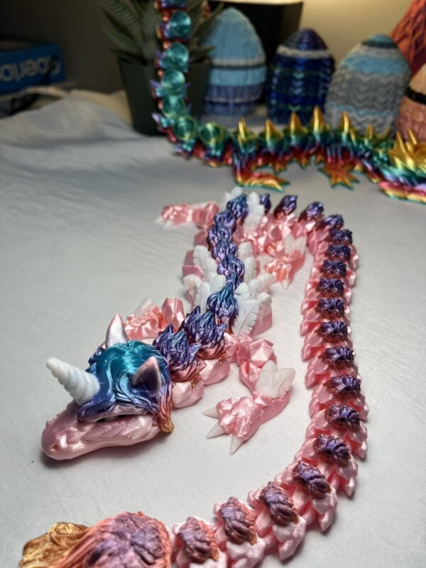 3D Printed Rainbow Unicorn Dragon Toy! 🌈🦄🐉 / 3D Trükitud Vikerkaare Ükssarv-Lohe Mänguasi! 🌈🦄🐉