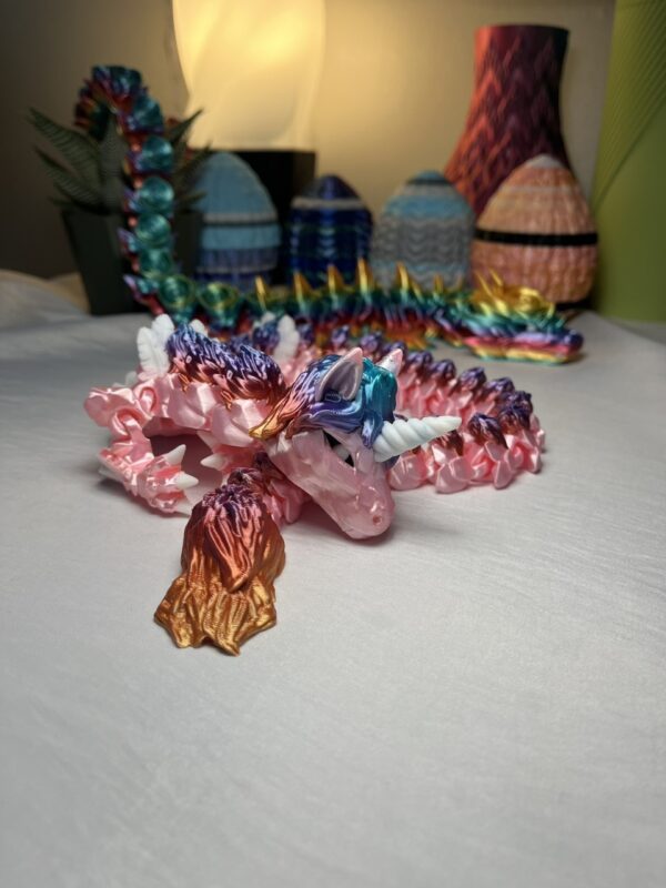 3D Printed Rainbow Unicorn Dragon Toy! 🌈🦄🐉 / 3D Trükitud Vikerkaare Ükssarv-Lohe Mänguasi! 🌈🦄🐉