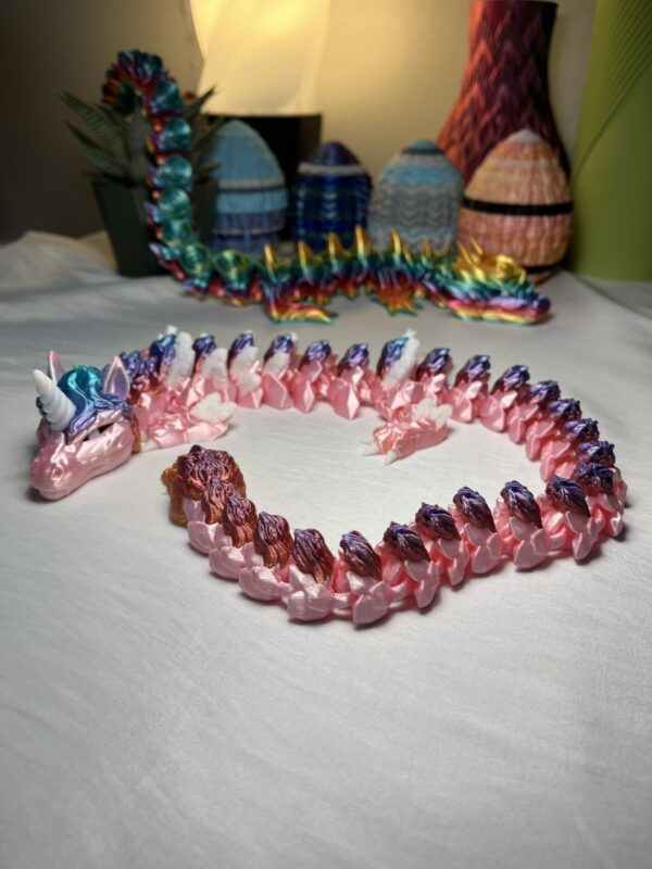 3D Printed Rainbow Unicorn Dragon Toy! 🌈🦄🐉 / 3D Trükitud Vikerkaare Ükssarv-Lohe Mänguasi! 🌈🦄🐉